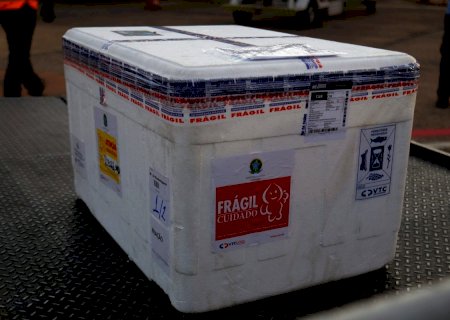 Oitavo lote de vacinas contra Covid-19 chega a MS com 54,6 mil doses da Coronavac