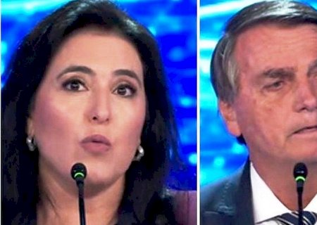 Em debate, Bolsonaro diz que Simone Tebet é "uma vergonha"