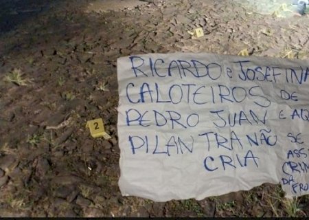 Bilhete deixado por pistoleiro acusa mulher e ex-governador de “caloteiros'