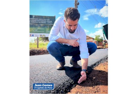 Prefeito de Deodápolis lança desafio para asfaltar 100% da cidade