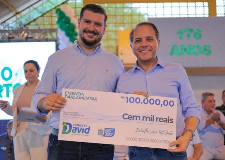Nioaque celebra 176 anos com presente especial, uma  emenda parlamentar do Deputado Coronel David