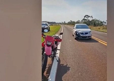 Motociclista morre após ser atingido por carro na BR-060