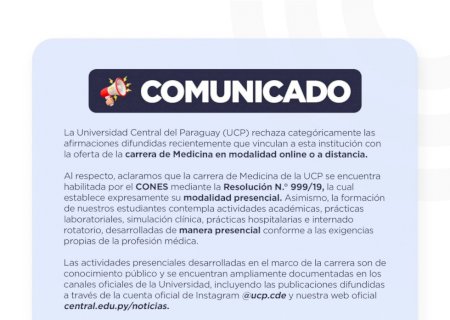 UCP desmente informações falsas e reafirma que curso de Medicina é totalmente presencial