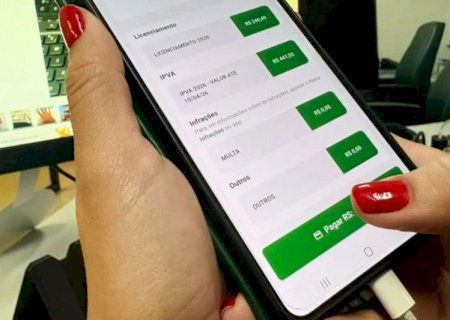 Licenciamento de veículos com placas finais 1, 2 e 3 vence nesta terça-feira em MS